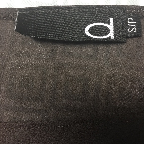 - Women’s Dynamite Sheer Black Brown Blouse - Picture 6 of 6